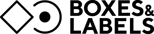 Boxes And Labels Logo Svart 500Px